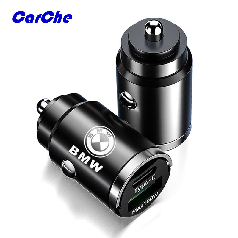 CARCHE ที่ชาร์จในรถ หัวชาร์จเร็ว ที่ชาร์จในรถยนต์ 2พอร์ต USB 12V-100W สำหรับ BMW