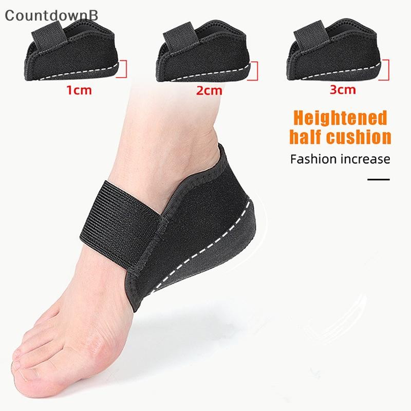 Co 1-3 ซม.ที่มองไม่เห็นความสูงเพิ่มถุงเท้าซิลิโคนเจลส้น Pad Orthopedic Arch สนับสนุนส้นเบาะ Soles Insole เท้า Unisex A