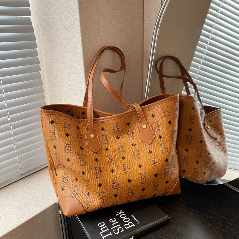 ใหม่ satile แฟชั่น high Texture Bear พิมพ์ Tote Bag
