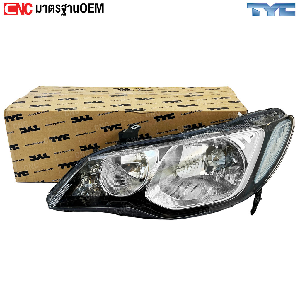 TYC ไฟหน้า HONDA CIVIC FD ปี 2006-2008 โคมขาว (ซีวิค ปี 2009-2011 สามารถใส่ได้) - ข้างซ้าย/ ข้างขวา - รูปที่ 3
