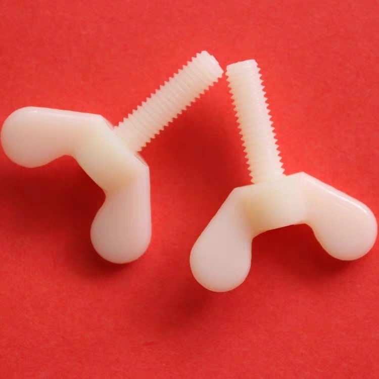 ไนลอนผีเสื้อสกรูฉนวนพลาสติกสกรูมือสกรู M5 * 16 M5 * 20 M6 * 16 M6 * 20 jjmh