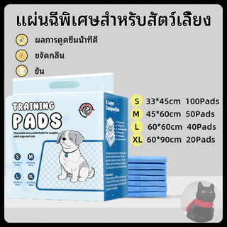 แผ่นรองฉี่สุนัขและแมว บ๊อกด็อก และ จิจิโกะ ดูดซับกลิ่นและข แผ่นรองฉี่สุนัข ช่วยฝึกขับถ่าย Pee Pad แห้งเร็ว ดับกลิ่นดี
