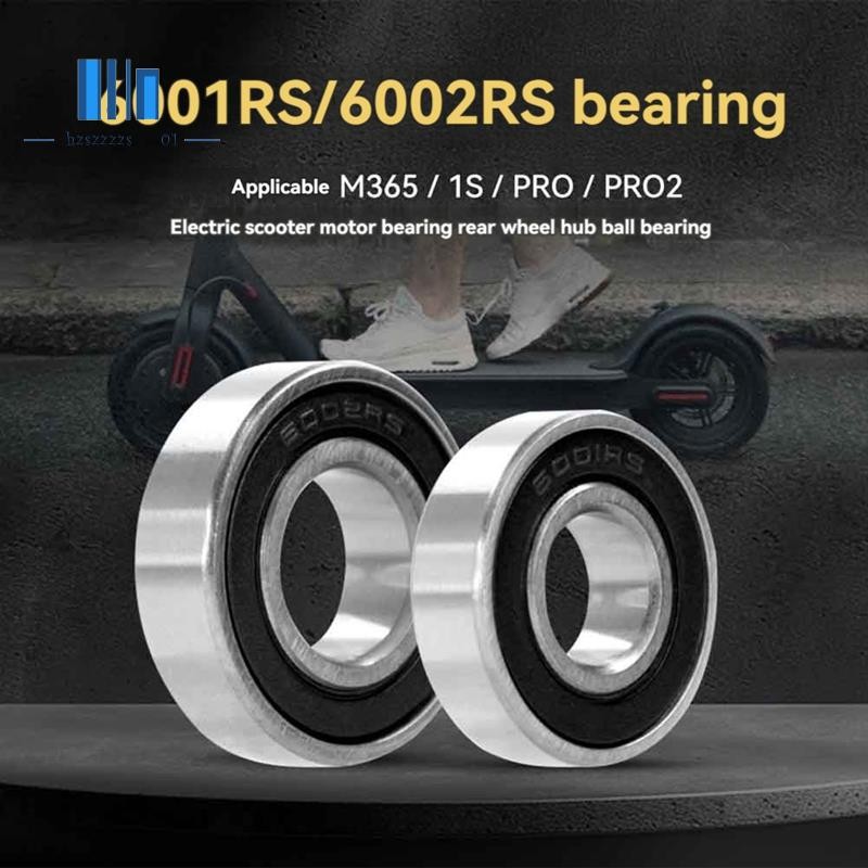 2pcs ความเร็วสูง Precision Bearing สําหรับ M365 Pro 1S Pro 2 ไฟฟ้าสกู๊ตเตอร์ล้อหลัง Hub 6001RS ,6002