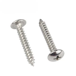 น็อต สกรู หัวร่ม หัวกระทะ แฉก T+ สแตนเลส 316 เกลียวปล่อย / Truss an Head Phillip Tapping Screw M3M3.5/M4/M5/M6 L6-100 มม. (YDD-LD-TH1)