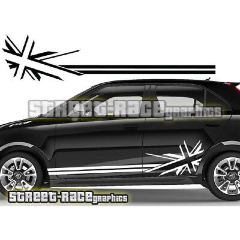K317 ENGLAND FLAG Universal Cars Body Lining สติ๊กเกอร์ไวนิล