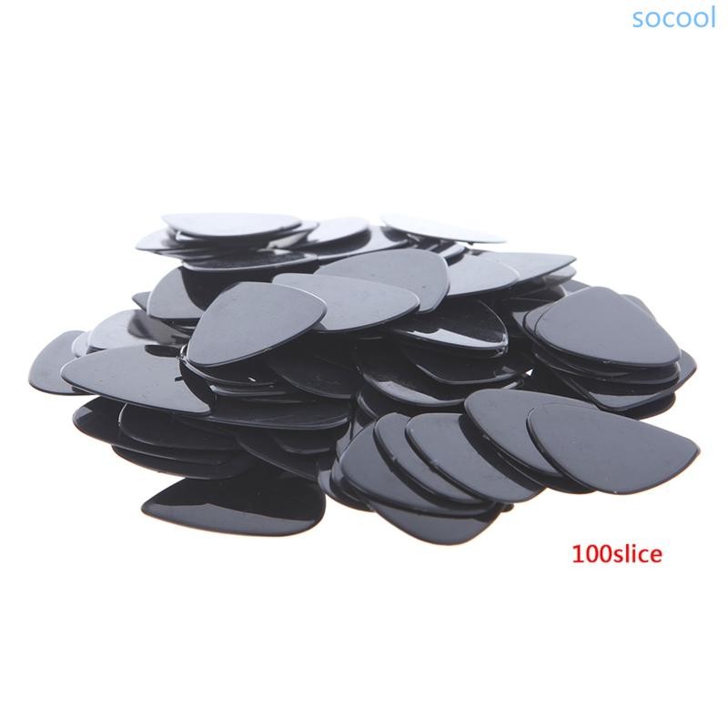 Soc * Lot 100 ชิ้นอะคูสติกกีตาร์ไฟฟ้า Picks 0 71 มม. Plectrums เครื่องดนตรี
