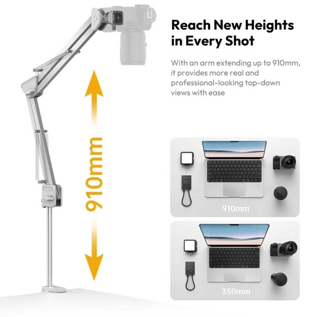 Ulanzi TH04 ขาจับกล้อง ถ่ายมุมสูง Overhead Camera Mount รองรับ 2KG สำหรับถ่าย Vlog/สตรีม