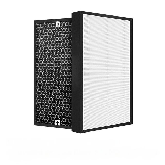เข้ากันได้กับ Sharp FZ-J80DFE FZ-J80HFE FP-J60TA FP-J80TA FP-J60 FP-J60E-W FP-J80 เครื่องฟอกอากาศ แผ่นกรอง HEPA และแผ่นกรองคาร์บอนที่ใช้งานอยู่ อะไหล่