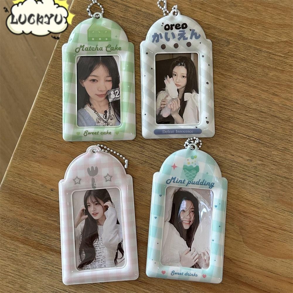 LUCKYU กรอบรูปไอดอล, PVC 3 นิ้ว Kpop Photocard Holder, Gift Mini Y2K Style Card Holder