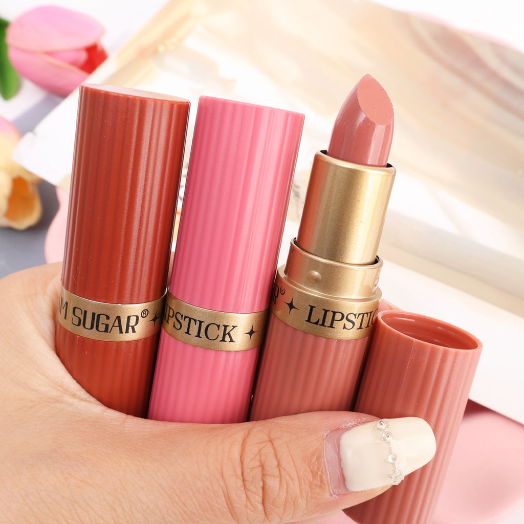 Punk Style Long-Lasting Waterproof Sexy Red Lipstick – Non Fade Pearlescent Shimmery Sparkling Lipstick Beauty Makeup ราคา ถูกที่สุด ดีลบีเคเค แกลเลอรีภาพที่ 5