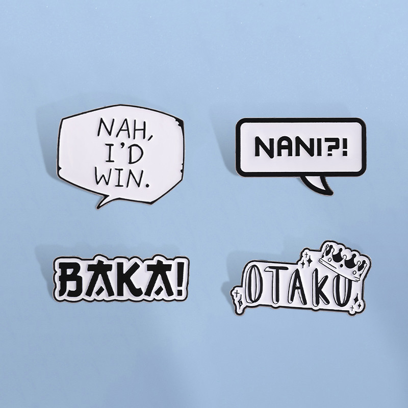 เข็มกลัด Lapel Badges สไตล์Anime Otaku ลายเคลือบ.pin การออกแบบสร้างสรรค์ ใช้งานได้กับกระเป๋าเป้สะพายหลัง เป็นของขวัญที่ดีให้เพื่อน