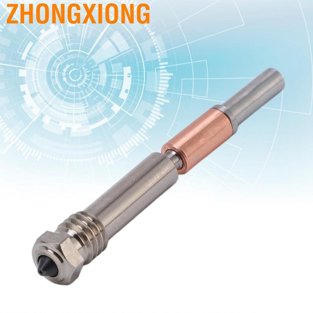 ZhongXiong 3D เครื่องพิมพ์ Hotend Hotend Nozzle การนำความร้อนสูง TZ4.0 ติดตั้งง่าย 0.4 มม. สำหรับ P1