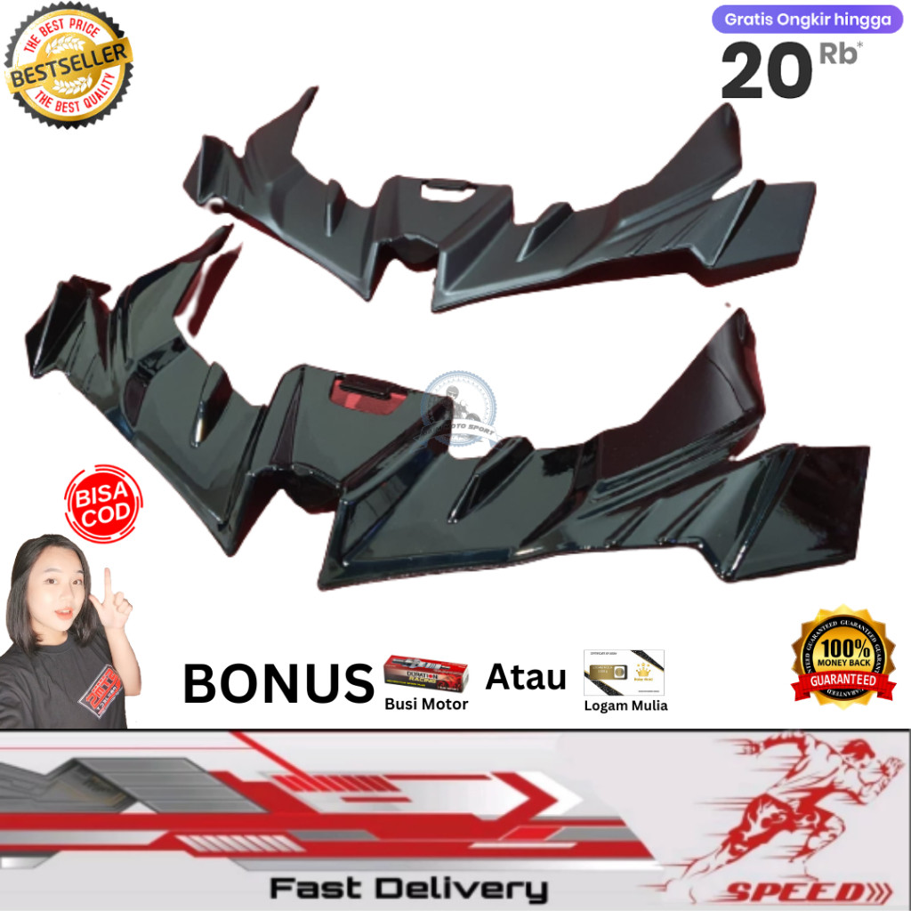 AXANSHOP Winglet Vario 160 รุ่น H2R / Winglet Vario 125 Winglet Vario 150 พลาสติก Variations อุปกรณ์