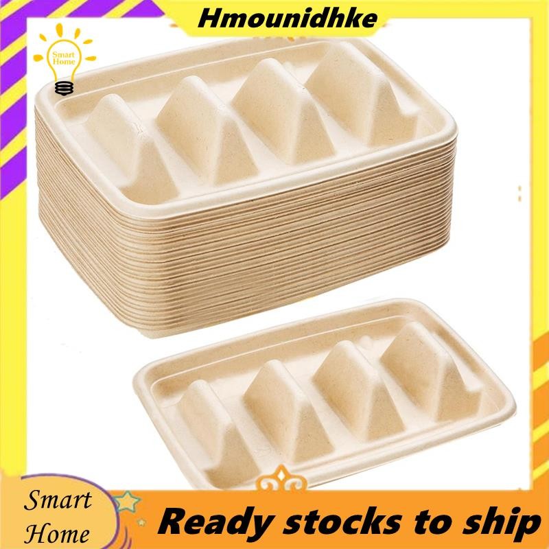 ที่วาง Taco แบบใช้แล้วทิ้ง 25 ชิ้นสําหรับงานปาร์ตี้, ที่วางถาด Taco, ขาตั้ง Taco สําหรับ 3 Tacos, สํ