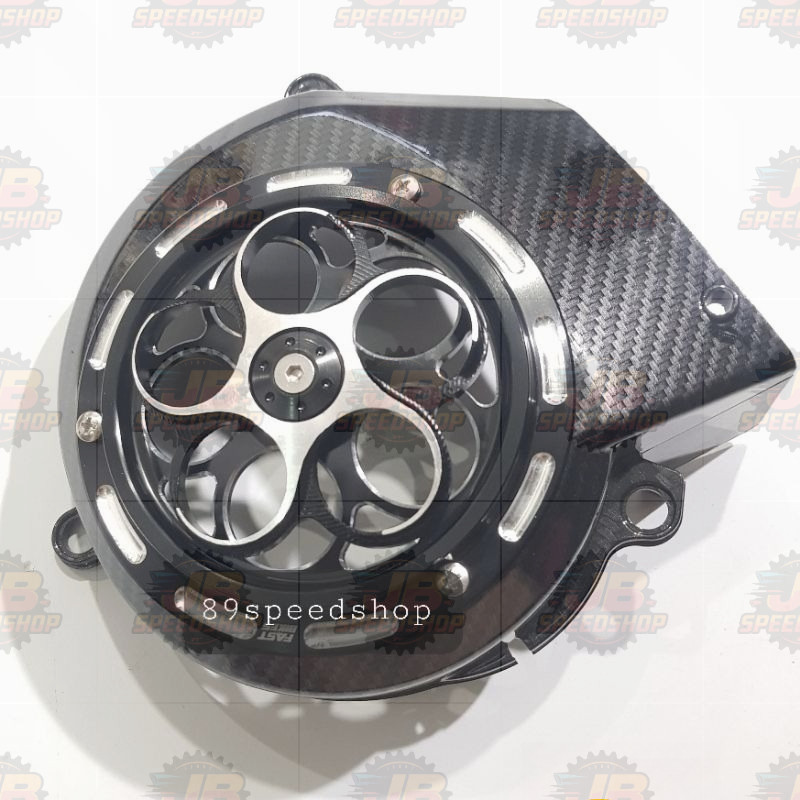 SPINNER ฝาครอบพัดลม ROUND VESMET + คาร์บอน KEVLAR WTP THAILAND MIO SPORTY, MIO SOUL, NUVO, FINO CARB