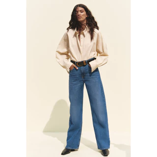 H&M(เอชแอนด์เอ็ม) กางเกงยีนส์ Wide High ผู้หญิง 1045459_22