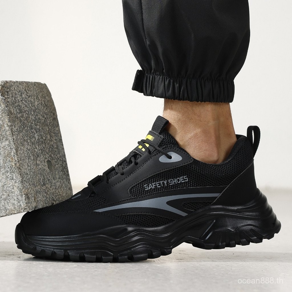 Chunky Safety Shoes Steel Toe รองเท้าทํางานฤดูร้อน คอลเลกชันฤดูร้อนใหม่ 5003 36-46 QEE9