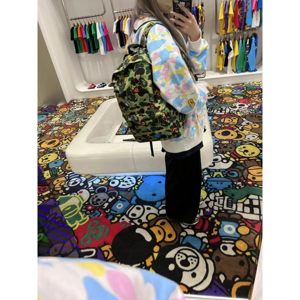 ♥♥กรุงเทพมหานครที่ดีที่สุด♥♥It ซื้อ BAPE Baby milo24ฤดูใบไม้ผลิและฤดูร้อนกระเป๋าเป้สะพายหลังขนาดใหญ่กระเป๋านักเรียน4224xxm จีนแผ่นดินใหญ่♥♥