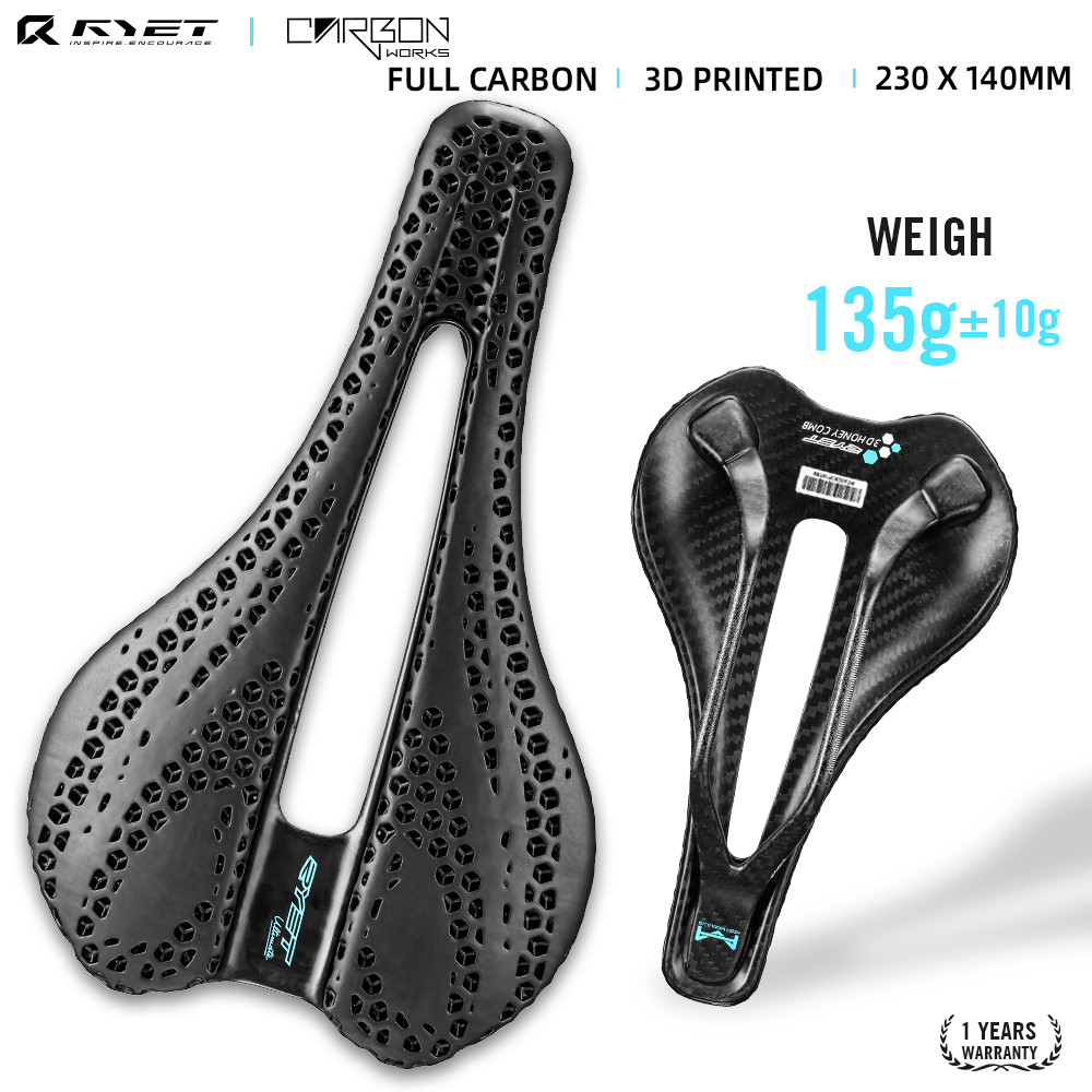 Ryet คาร์บอน 3D อาน Ultralight 135g 7 * 7 อานสําหรับผู้ชายผู้หญิง Triathlon แผนที่ MTB Mountain Grav