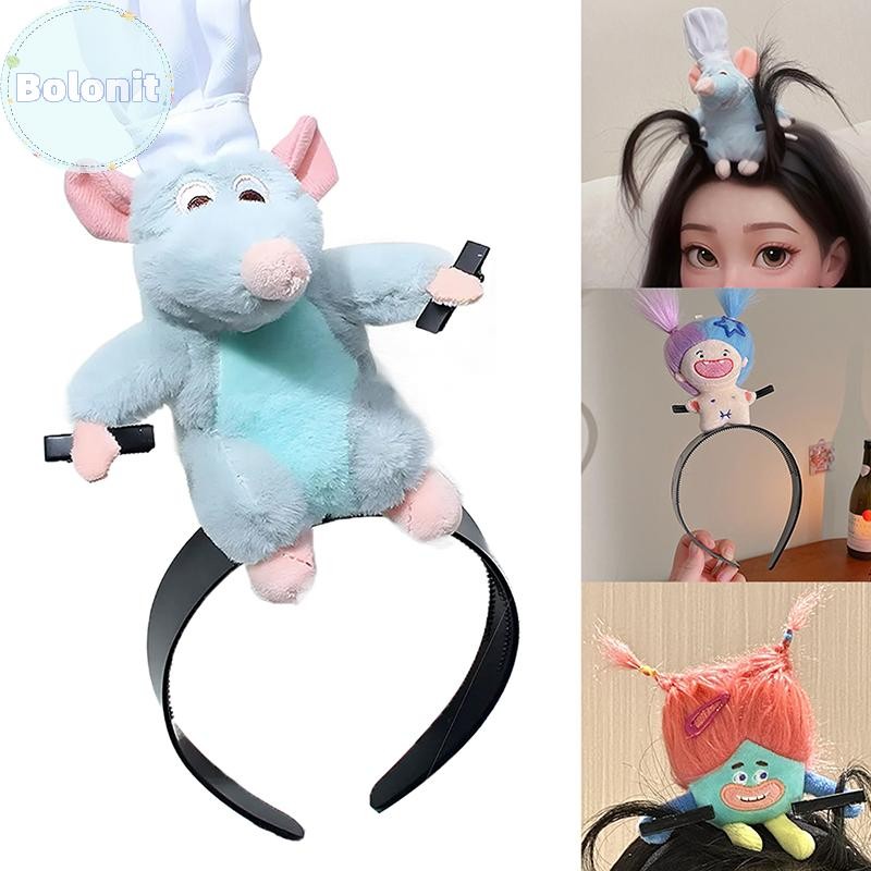 Bolonit Disney Ratatouille Hairband การ์ตูนตุ๊กตาตุ๊กตากว้างขอบ Hairpin Photo Headdress ความคิดสร้างสรรค์ตกแต่งของขวัญสาว TH