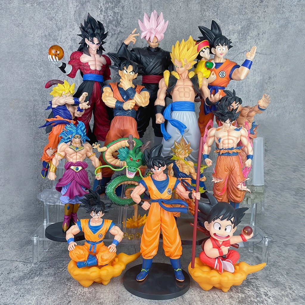 DRAGON BALL อะนิเมะ Goku อาหารกลางวันคอสเพลย์ Saiyan Action Figure รุ่น Q ตุ๊กตาของขวัญเด็กตกแต่งรถเครื่องประดับของเล่นคอลเลกชันตกแต่งบ้านประติมากรรมMLML