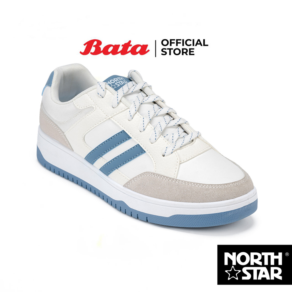 Bata บาจา North Star รองเท้าผ้าใบสนีคเกอร์แบบผูกเชือก สำหรับผู้ชาย รุ่น MAISY สีกรมท่า 8209093 สีขาว 8201093