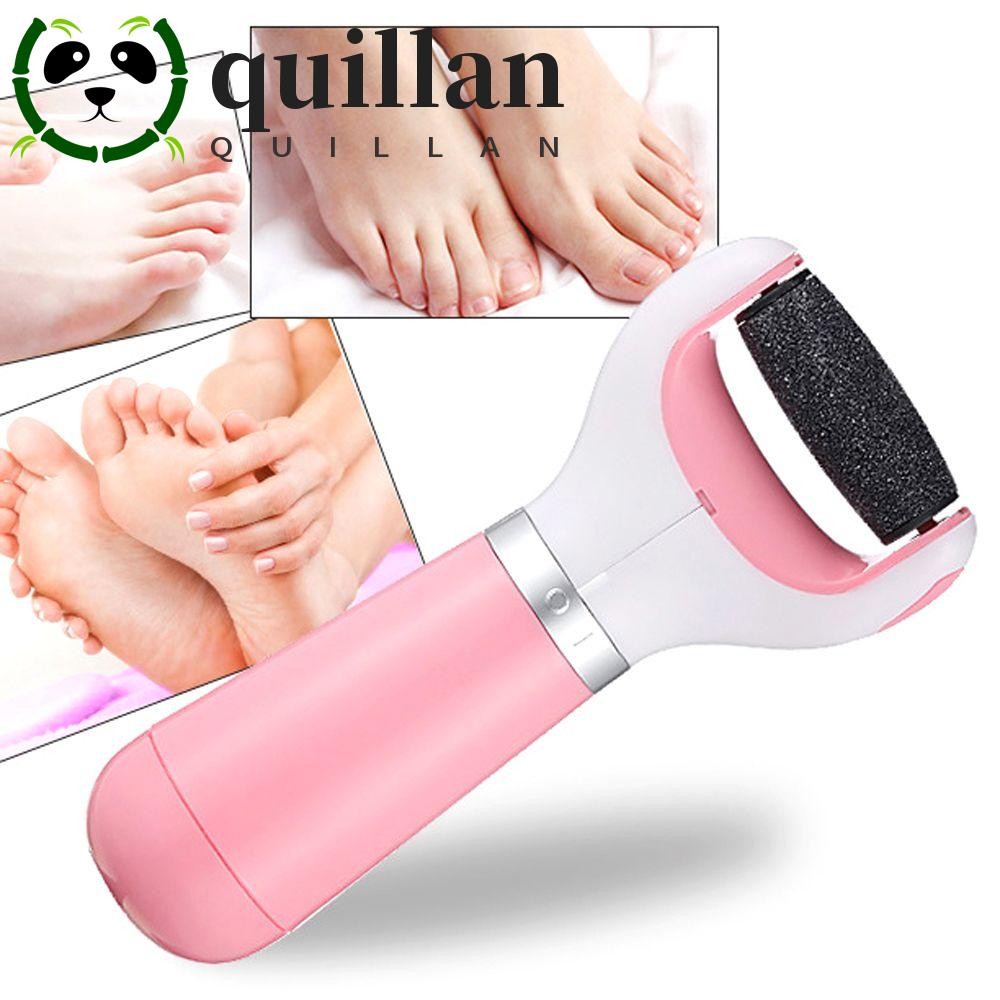 Quillan เครื่องบดเท้าไฟฟ้าแบตเตอรี่ผู้ชายส้นแฟ้มบด Dead Skin Removal Exfoliator ส้นแคลลัส Foot Care เครื่องมือ