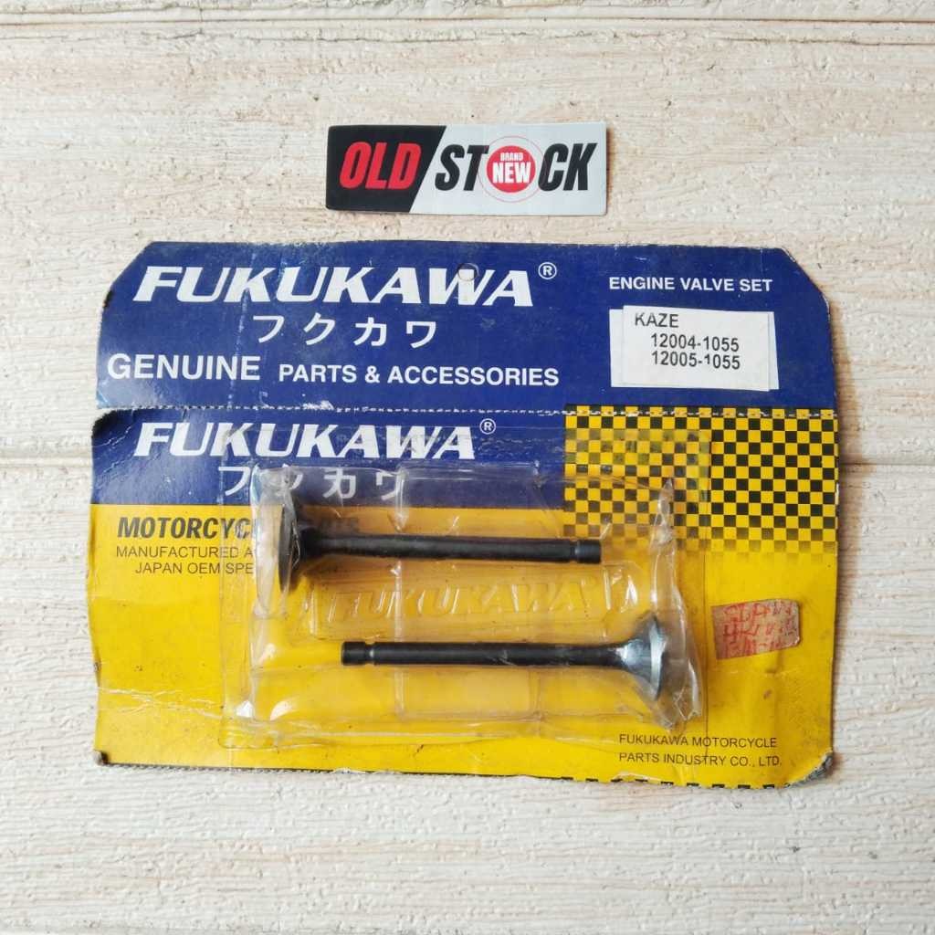 FUKUKAWA VALVE UMBRELLA SET IN/EX KAWASAKI KAZE (12004-1055 / 12005-1055) -
