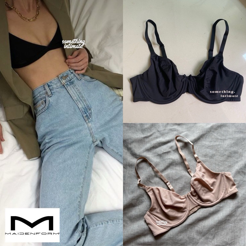 [ARCHIVED] Maidenform Liquid Touch Breathable Unlined Plunge Bra / Seamless Non Foam Bra พร้อมลวดไม่