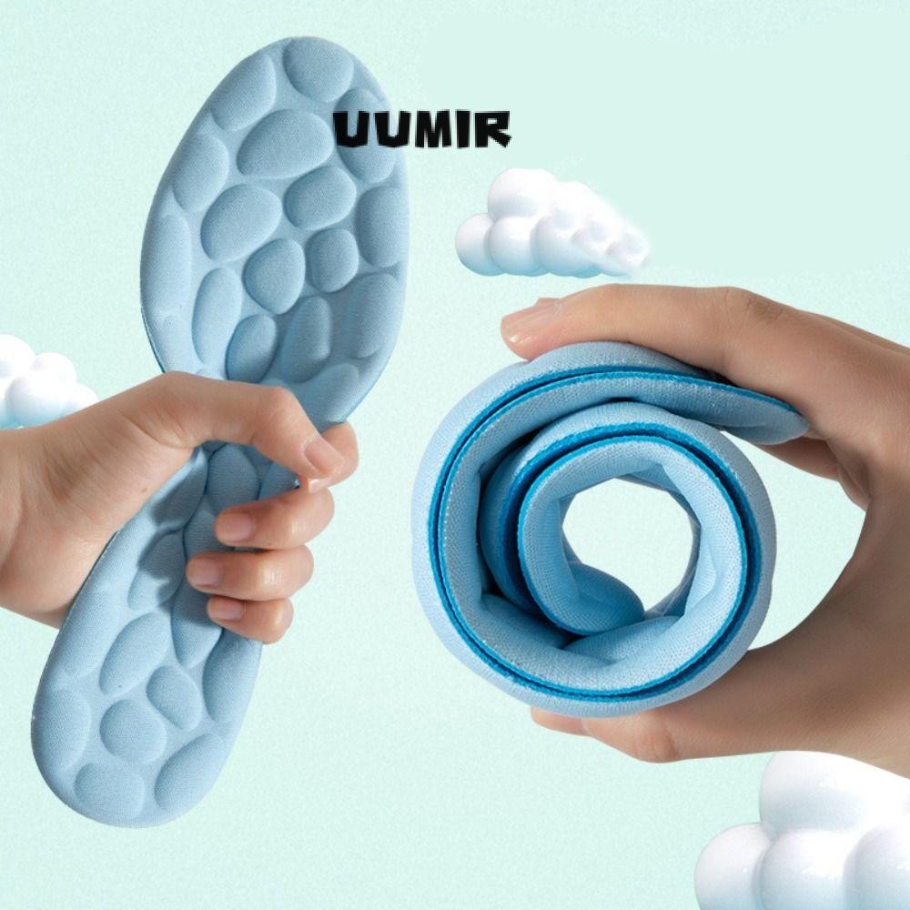 Uumir Orthopaedic Insoles, 4D Cuttable นวด Insoles, รองเท้าอุปกรณ์เสริมหน่วยความจําโฟม Anti-pain Shock Absorption Mindinsoles รองเท้าผู้หญิงผู้ชายกีฬา