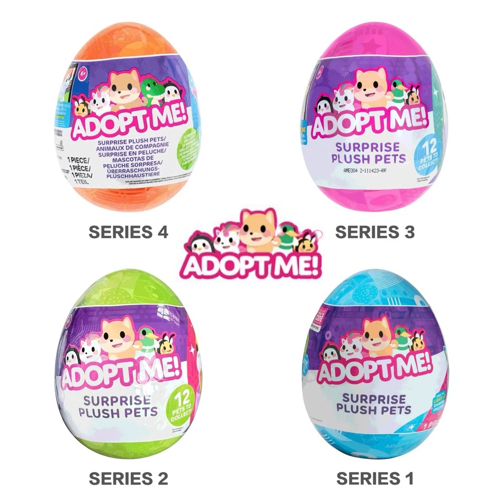 Adopt Me รุ่นที่ 4 และ 2 Roblox Adopt Me ตุ๊กตาสัตว์เลี้ยงลึกลับ กล่องเซอร์ไพรส์