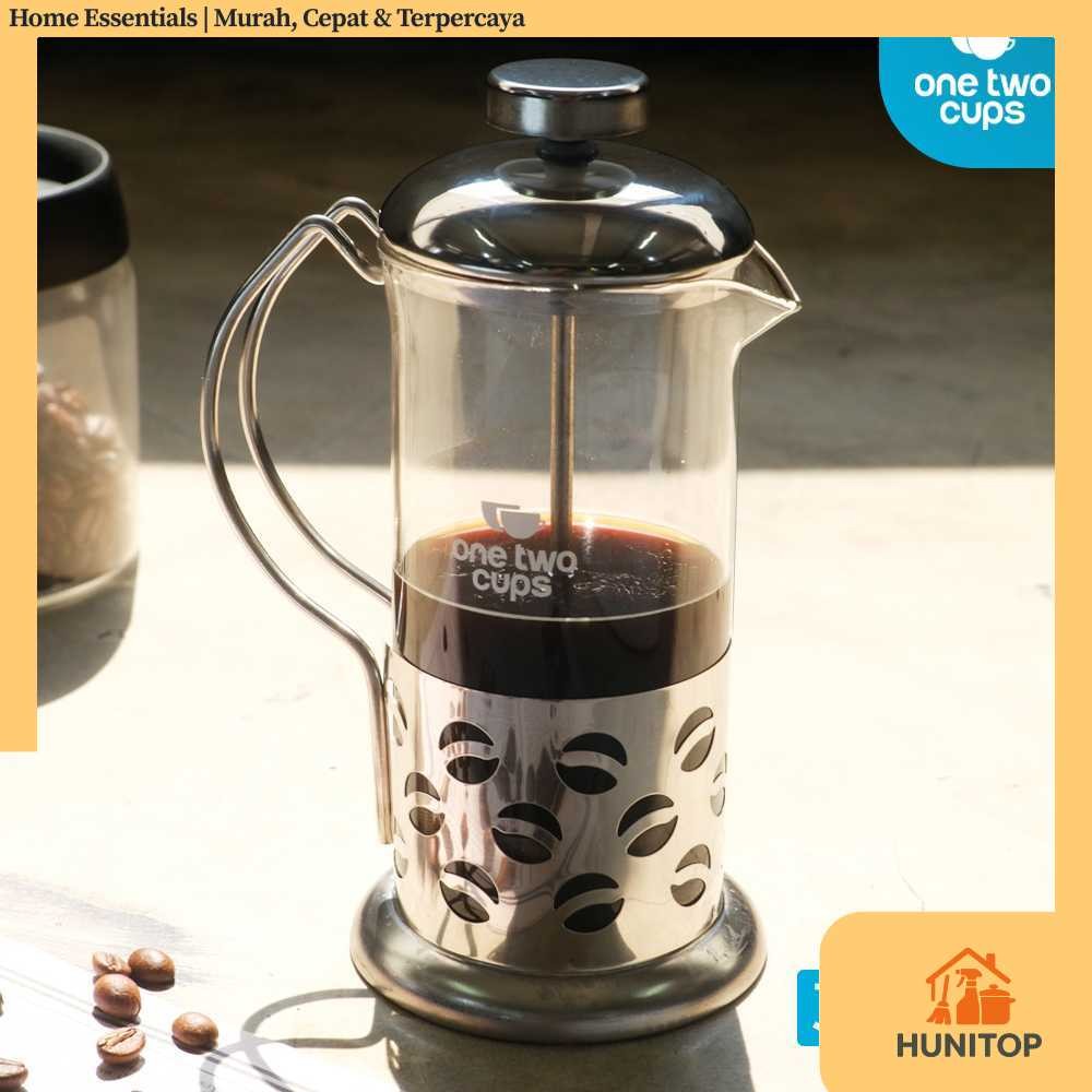 One Two Cups Coffee Pot French Press Coffee Maker Pot 350ml - KG72I