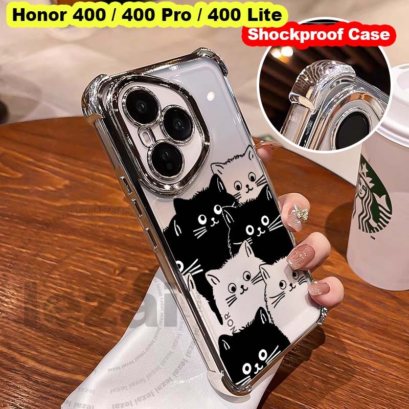 Honor400 Honor400Pro5GเคสHonor 400 Pro Honor400 Pro 400 Lite 5Gเคส กรณีนุ่มกันกระแทกใสหรูหรา Glitter