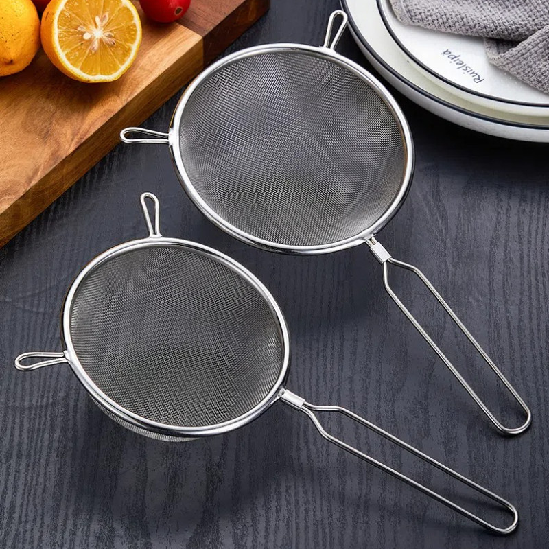 ส่งฟรี สแตนเลสสตีล Flash นมถั่วเหลืองกรองตาข่ายสำหรับน้ำผลไม้ Sesame Sieve ครัวในครัวเรือนก๋วยเตี๋ยวตกปลา