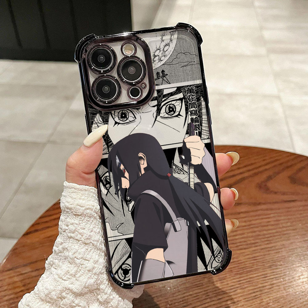 Uchiha Itachi อะนิเมะ NARUTO การ์ตูนสําหรับ OPPO A12 A15 A16 A17 A38 A54 A55 A57 A72 A74 76 A78 A96 A97 A15S A3 A5 Pro 4G 5G เคสโทรศัพท์ Anti-drop Clear