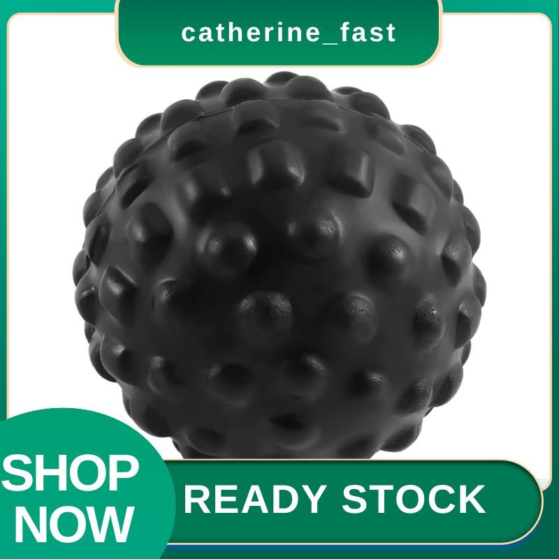 Pu Foam Bump Fascia Ball สีดำ สำหรับนวดกล้ามเนื้อและผ่อนคลาย ทำความสะอาดได้ง่าย - Health Care Ball