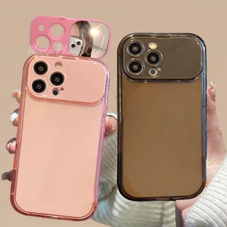 เคสมือถือDIYกระจกแต่งหน้า พับเก็บได้ กรณีน่ารัก case for iPhone 16ProMax 15PLUS/14/13/12 Pro /11 /XS Max/XR/X|8/7 Plus