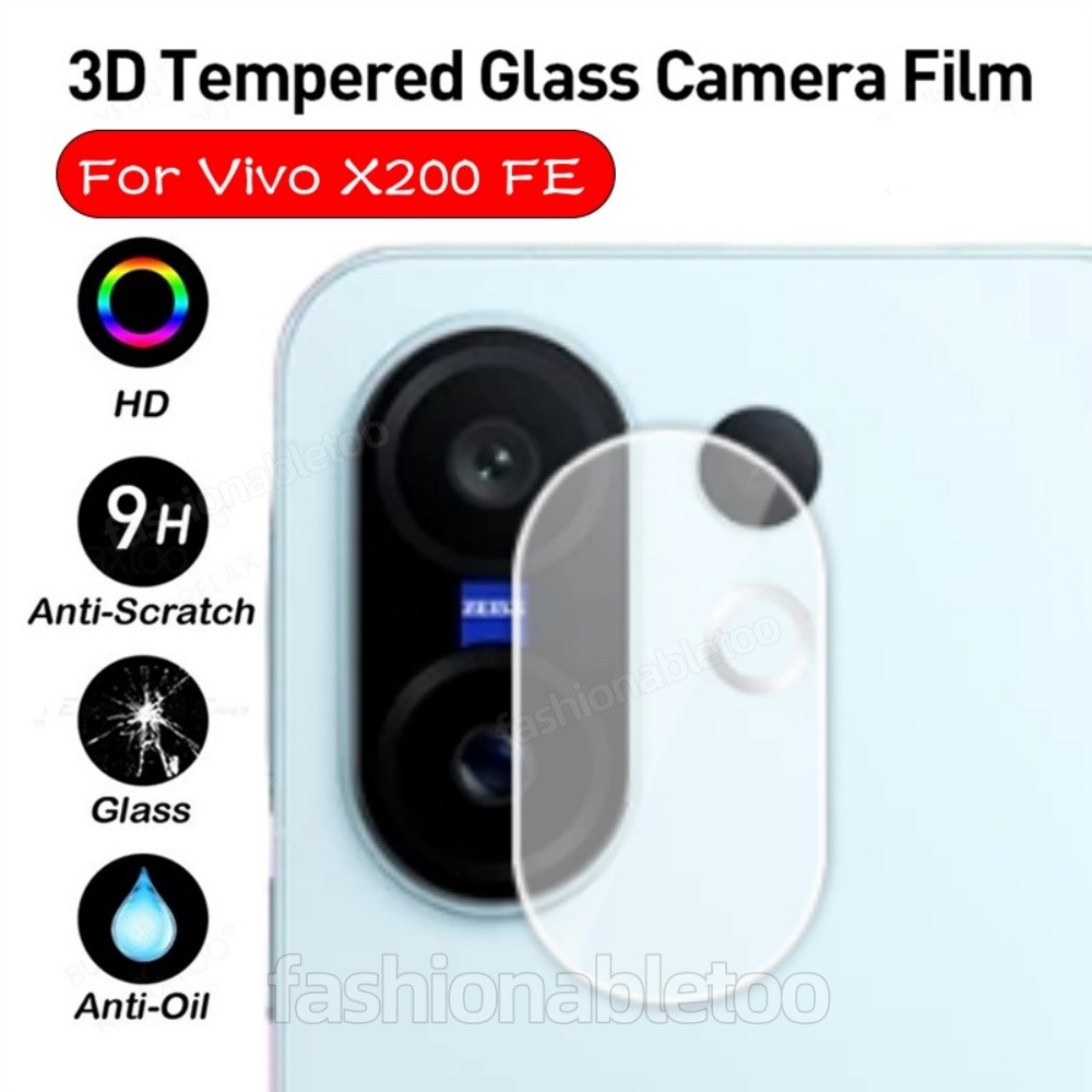สําหรับ Vivo X200 FE 2025 3D เลนส์กล้องกระจกนิรภัยคลุมทั้งหมดฟิล์มป้องกันสําหรับ Vivo X200 FE X200FE