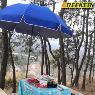 ร่มชายหาดขนาดใหญ่ ร่มสนาม ร่มแม่ค้า ร่มขายของ ร่มใหญ่ ขนาด 1.8 เมตร Beach Umbrella ร่มคันใหญ่ กันแสงแดดยูวีได้(ฟ้าอ่อน)