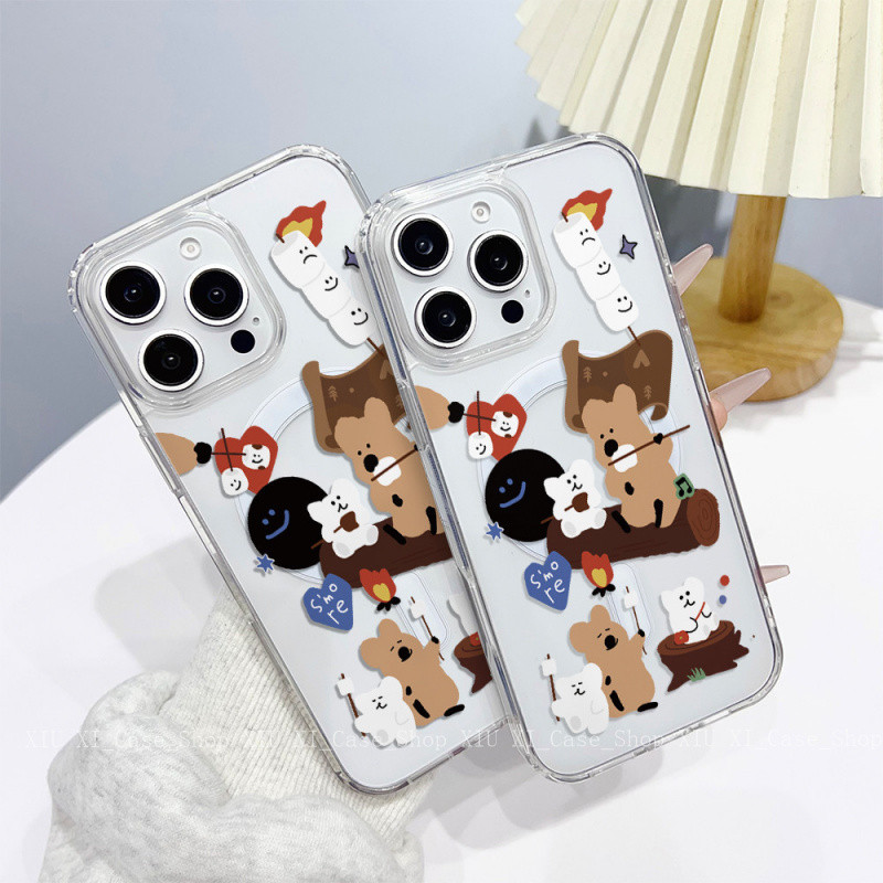 💫Unicom💫ใช้ได้กับ เคสไอโฟน เคสโทรศัพท์แม่เหล็ก  iPhone 16Promax 14Plus15 Pro XR 12 13Pro 7P 14 Promax 16Pro -JXYCK13