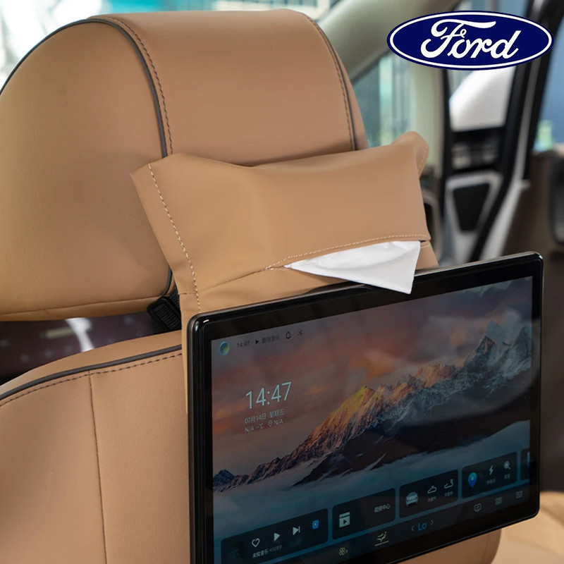 FORD Everest Ranger Mustang Fiesta ในรถยนต์แบบแขวนกล่องทิชชู่กระเ ชิ้นส่วนตกแต่งภายในรถยนต์