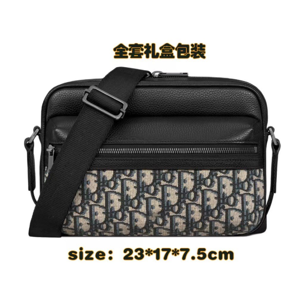 ผ้าใบกระเป๋าสะพายชาย Jacquard Messenger Bag Retro Messenger กระเป๋าผู้ชายปักกระเป๋ากล้อง Me