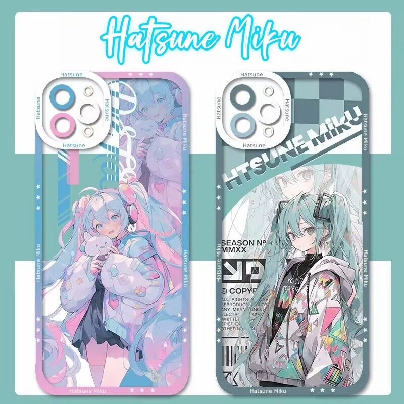 Anime Hatsune Miku สําหรับ INFINIX SMART 9 8 Pro ร้อน 50 40i 40 Pro หมายเหตุ 40 30 Pro VIP TECNO SPARK 20 20C GO 2024 30C GO 2025 ฝาครอบการ์ตูน Clear สาวซิลิโคนกรณี