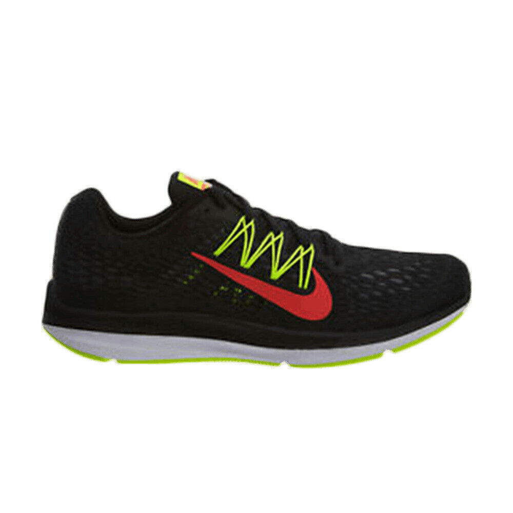 Nike Zoom Winflo 5 Black Bright Crimson AA7406-004 รองเท้าผู้ชาย