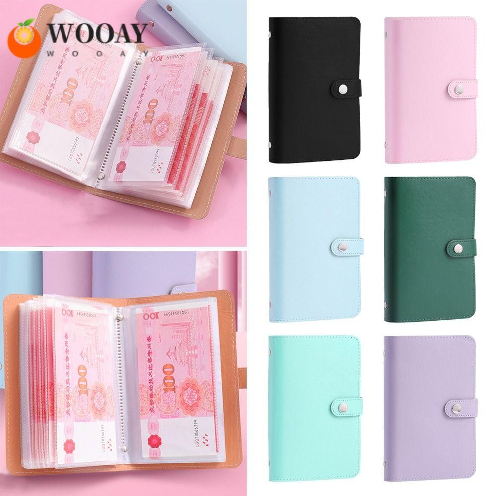 Wedgw 100 ซองประหยัดเงิน Challenge, PU ความจุขนาดใหญ่ Mini Binder Saving Challenge, ตลกประหยัดเงินกันน้ํานํากลับมาใช้ใหม่ Saving Challenges หนังสือเด็ก
