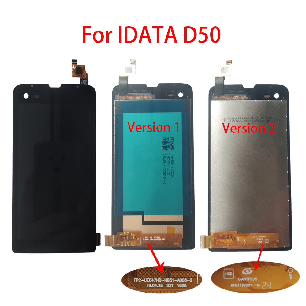 Yingda idata D50 D50X D50P D50S D50UHF ชุดหน้าจอหน้าจอสัมผัส LCD
