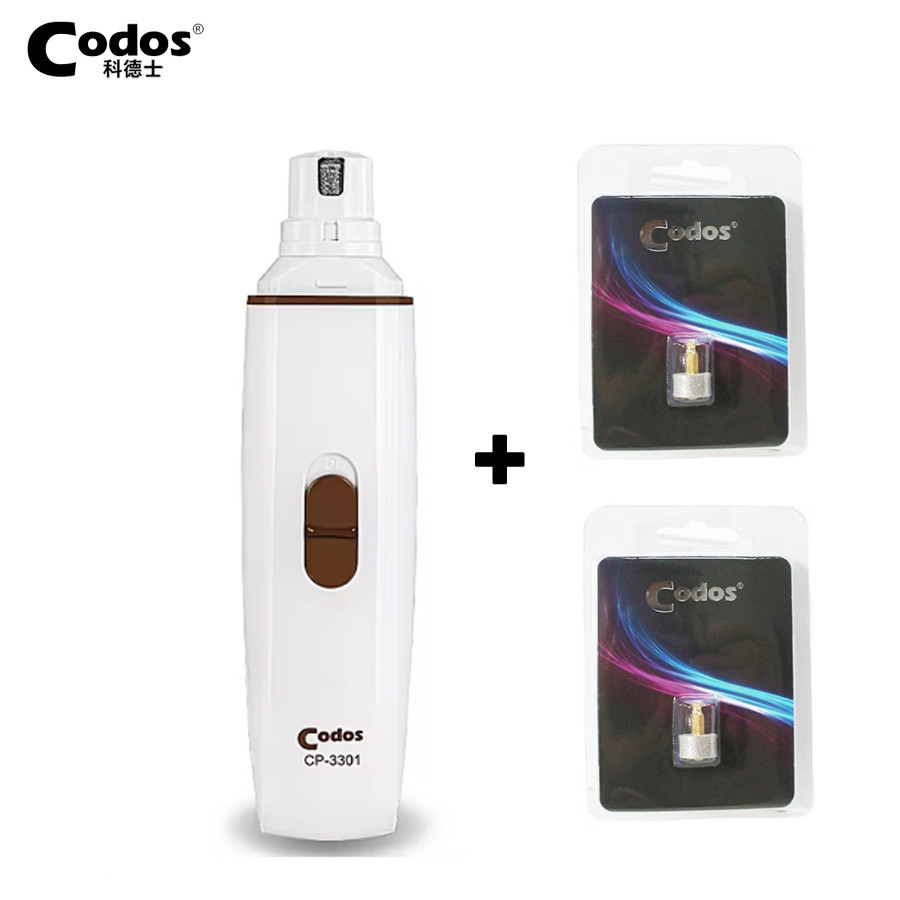 Codos CP3301 เครื่องบดเล็บสุนัข กรรไกรตัดเล็บสัตว์เลี้ยงไฟฟ้า เล็บไฟฟ้า Trimmer สัตว์เลี้ยงกรูมมิ่งเครื่องมือไฟล์แบตเตอรี่ดําเนินการ