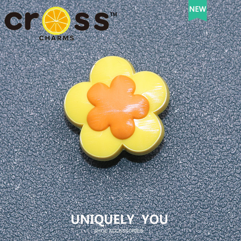 JIBBITZ cross charms ตัวติดรองเท้า Rainbow หัวใจผีเสื้อ ตัวติดรองเท้า cross