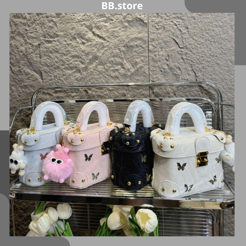 กระเป๋าถือผู้หญิงกระเป๋าถือทรงสี่เหลี่ยมลายผสมและเสน่ห์คุณภาพสูง BBStore22