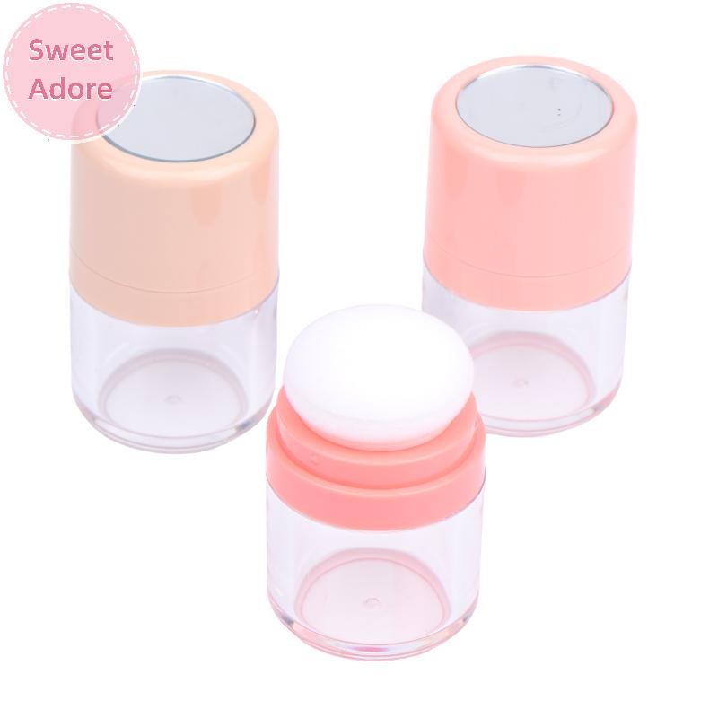 SweetAdore กล่องหลวมรีฟิลเปล่าพร้อมพัฟ Diy กล่องใส่เครื่องสําอาง Blusher Finishing Jar คอนเทนเนอร์ TH